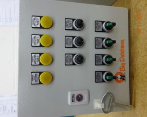 Control panel egg collection Oaklands level 1 house 10-12